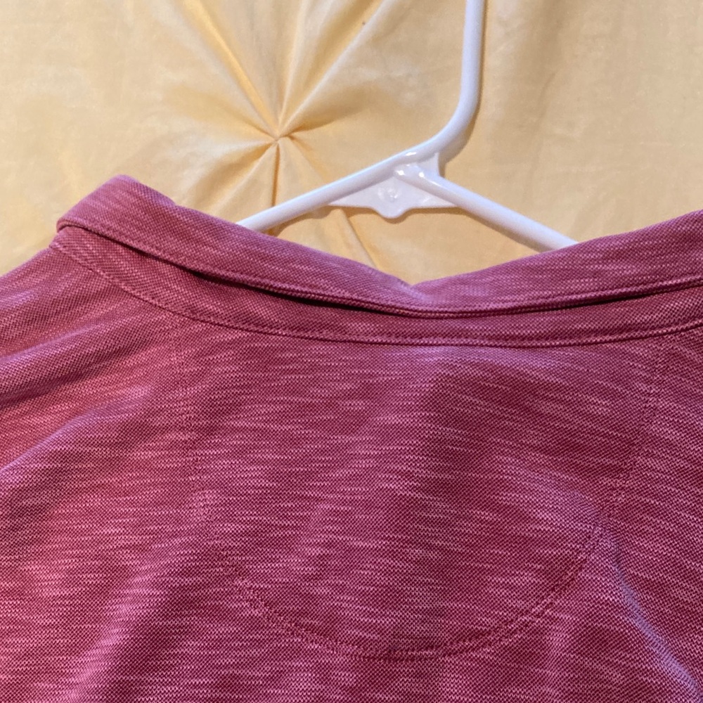 Tommy Bahama Men's Heathered Wine Quarter-Zip Pullover - Picture 6 of 7
